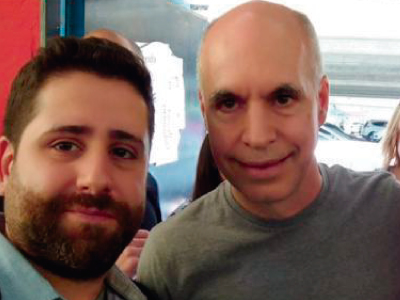 Horacio Rodriguez Larreta con DJ Brain