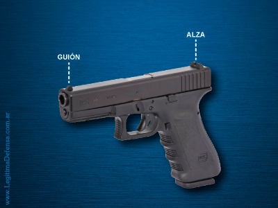 Arma Glock Alza y Guion