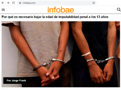 Infobae publica opinion de Jorge Frank