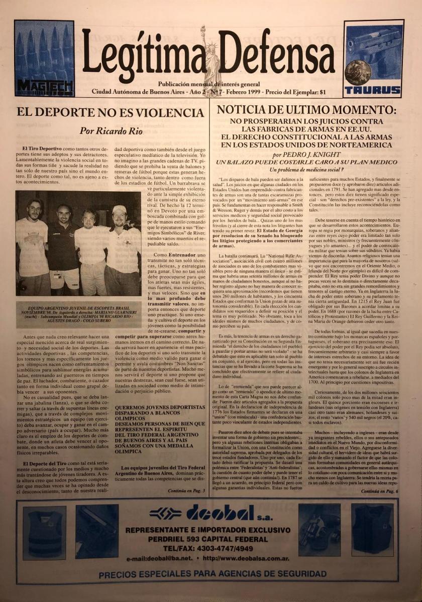 Diario Legitima Defensa - edición número 7 - Febrero de 1999