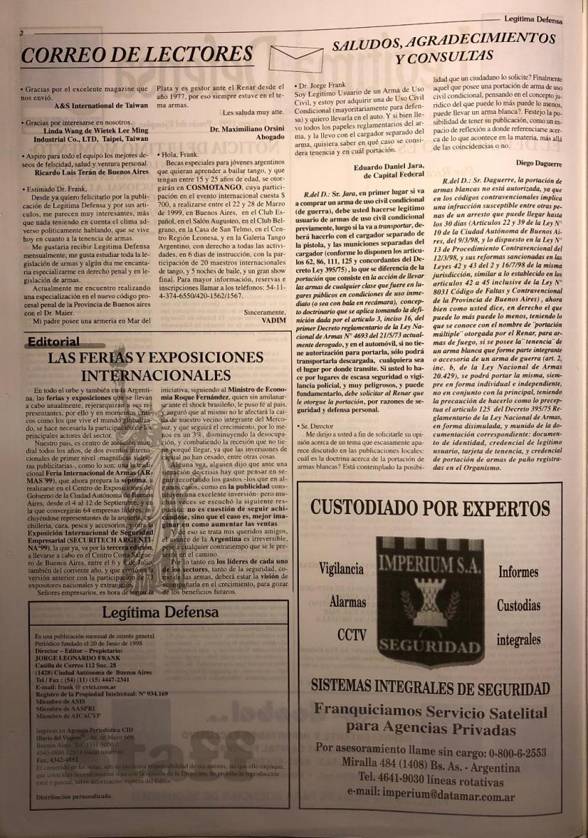 Diario Legitima Defensa - edición número 7 - Febrero de 1999