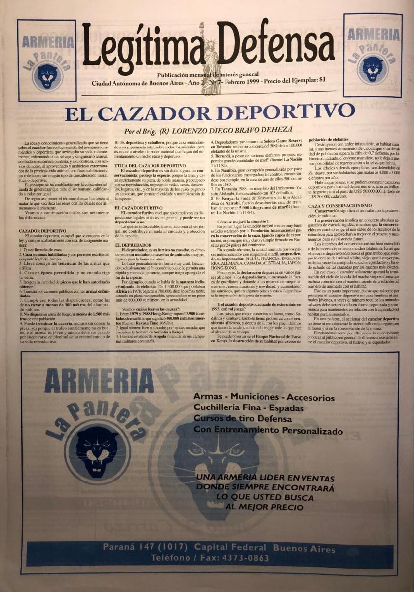 Diario Legitima Defensa - edición número 7 - Febrero de 1999